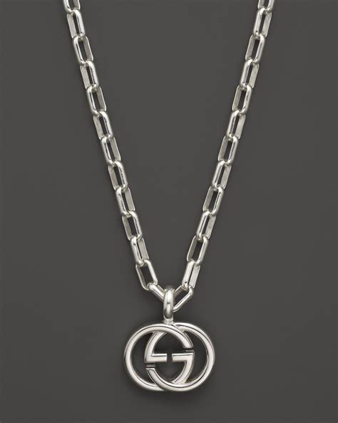 gucci necklace g pendant|gucci interlocking g pendant necklace.